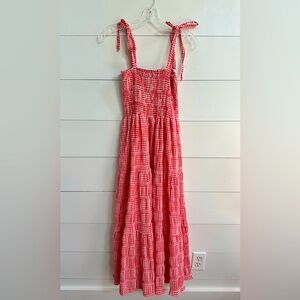 If She Loves Red Gingham Maxi Dress